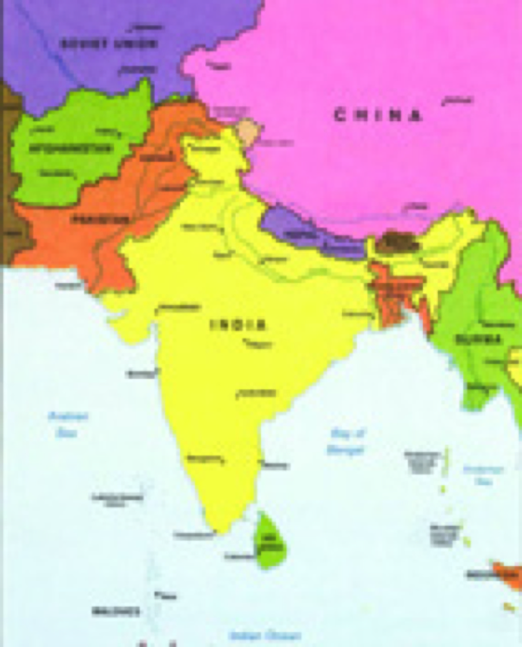 India - China Map