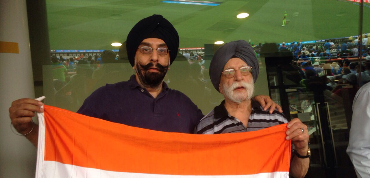 manmohan and dad