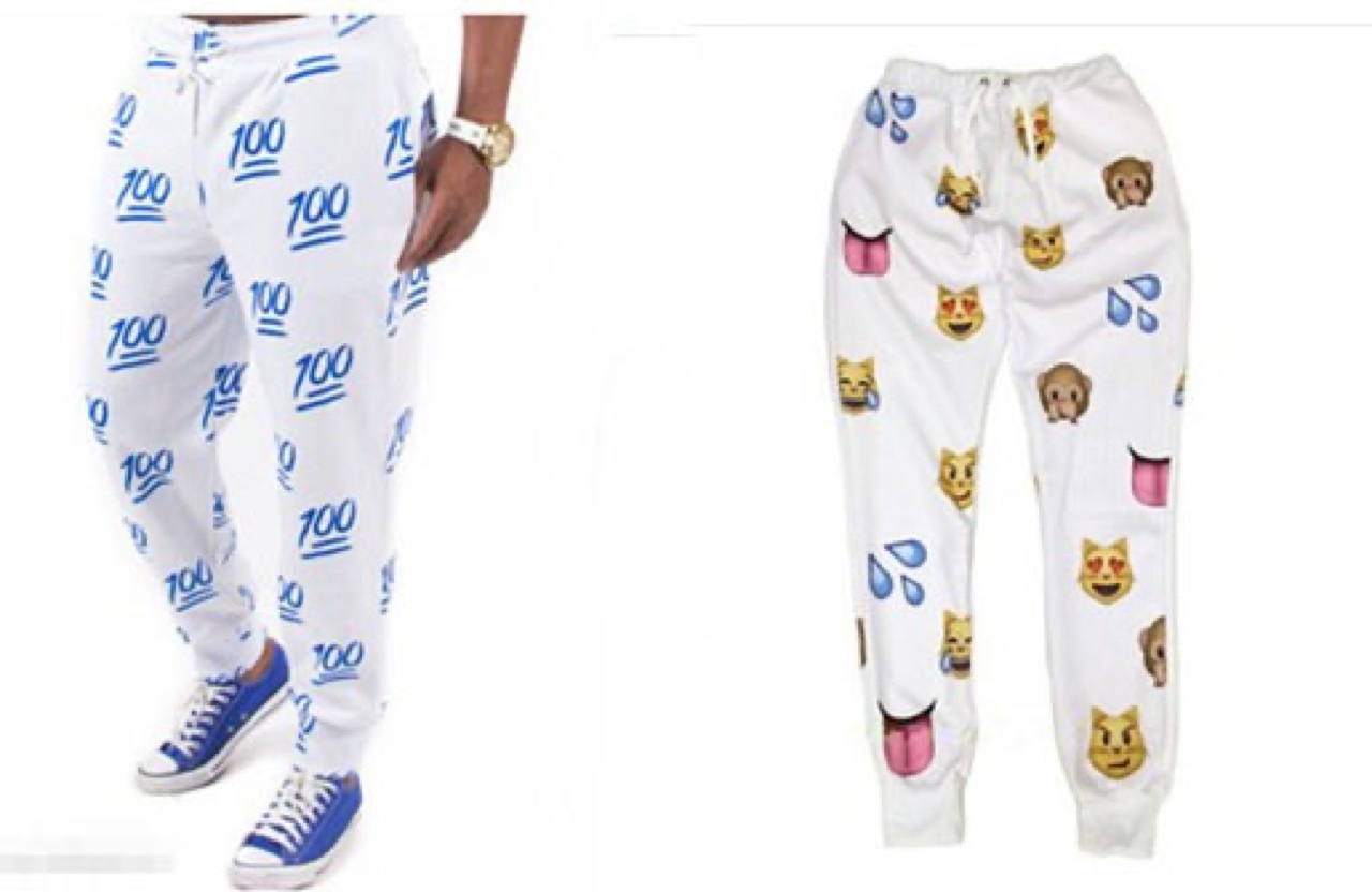 fashion - emoji jogger pants